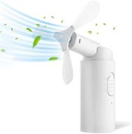 👩 supabear portable handheld fan: a mini personal eyelash fan with 2 speeds, usb rechargeable, power bank, and detachable design for girls, women, men, and outdoor travel logo