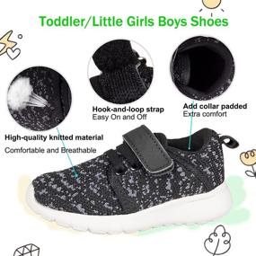 img 3 attached to 👟 Breathable Toddler Walking Trainers: Sneakers for Boys' Shoes