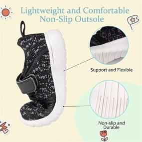 img 2 attached to 👟 Breathable Toddler Walking Trainers: Sneakers for Boys' Shoes