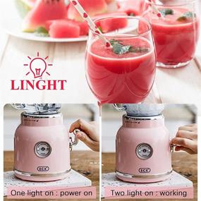 img 2 attached to 🍓 ICX Smoothie Blender: Portable Personal Blender for Shakes and Smoothies - 6 Sharp Blades, 21oz Travel Cup, Pink!