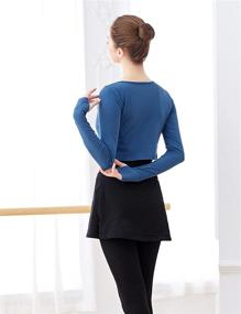 img 3 attached to Daydance Women's Ballet Cotton Cardigan Shrug Sweater: Stylish Top Wrap for Dancers