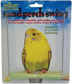 img 2 attached to 🦜 Enhance Your Bird's Comfort with JW Pet Company Insight Sand Perch Swing Toy (Small, Assorted)