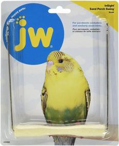 img 1 attached to 🦜 Enhance Your Bird's Comfort with JW Pet Company Insight Sand Perch Swing Toy (Small, Assorted)