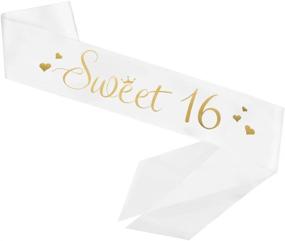 img 2 attached to Шелковая лента "Satin Sweet 16" - подарок на 16-й день рождения, праздничные угощения и украшения