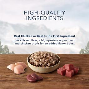 img 2 attached to 🐶 Blue Buffalo Wilderness Trail Toppers: High Protein, Natural Wet Dog Food with Chunky Bites in Hearty Gravy - 3-oz Pouches