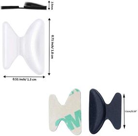img 3 attached to 👓 Anti Slip Eyeglass Nose Pads - SMARTTOP Stick on 2.5mm Silicone Adhesive Eyewear Nose Cushions for Glasses Sunglasses Specs - 10 Pairs