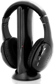 img 4 attached to 🎧 Pyle Home PHPW5 Stereo Wireless Over Ear Headphones: Hi-fi Headphone Professional Black Monitor Headset with 30m Range, Noise Isolation Padding, Microphone - Perfect for TV, Computer, Gaming Console, iPod, and Phone