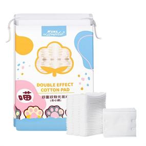 img 4 attached to 🌼 222-Pack Thick Square Cotton Pads for Face & Nails - Lint-Free Nail Wipes & Facial Makeup Remover - Hypoallergenic, Non-Woven Cotton Pads - Effective & Pure Cleansing Cotton Pads