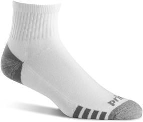 img 2 attached to 🧦 Ultimate Comfort: 6 Pairs of Prince Men's Athletic Quarter Socks for Active Performance