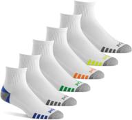 🧦 ultimate comfort: 6 pairs of prince men's athletic quarter socks for active performance logo