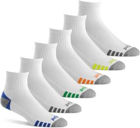 img 4 attached to 🧦 Ultimate Comfort: 6 Pairs of Prince Men's Athletic Quarter Socks for Active Performance