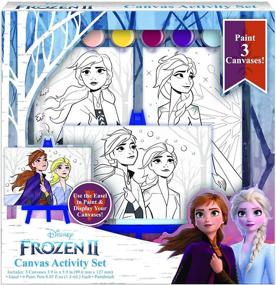 img 4 attached to Magical Disney Frozen Paint Painting Canvases: Unleash Your Creativity with Elsa and Anna!