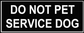 img 3 attached to 🐾 Large Nylon Velcro Patches for Service Dogs - 'Do Not Pet' by Dean & Tyler