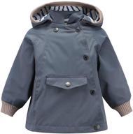 🧥 mallimoda kids waterproof rain jacket with cotton lining, windproof hoodies outwear logo