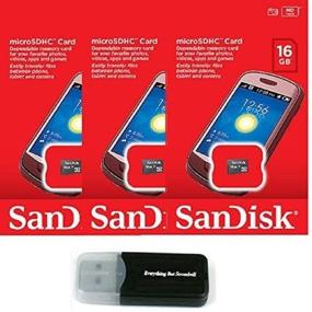 img 3 attached to 📸 SanDisk 16 ГБ MicroSD HC Карта памяти (3 штуки) в комплекте с считывателем карты Everything But Stromboli