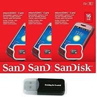 📸 sandisk 16 гб microsd hc карта памяти (3 штуки) в комплекте с считывателем карты everything but stromboli логотип