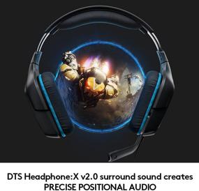 img 3 attached to Logitech G432 Wired Gaming Headset with 7.1 Surround Sound, DTS Headphone:X 2.0, Flip-to-Mute Mic for PC in Black/Blue Leatherette