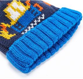 img 2 attached to 🧣 Warm and Stylish ASUGOS Winter Cotton Toddler Jacquard Boys' Accessories: Perfect for Cold Weather