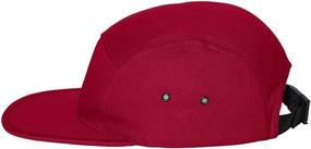 img 1 attached to Yupoong Jockey Flat Bill Cap - Sleek Style and Unparalleled Comfort