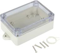 uxcell 100mm x 68mm x 40mm abs junction box - universal project enclosure with pc transparent cover логотип