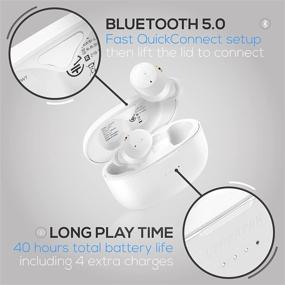 img 3 attached to 🎧 Lypertek SoundFree S20 - True Wireless In-Ear Headphones with QuickConnect, Wireless Charging, Ambient Sound, IPX5, 8+40 Hour Playtime, White