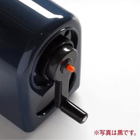 img 2 attached to 🔷 Uni KH-20 Hand Crank Wooden Pencil Sharpener - Blue (Japan Import) - Enhance Your SEO!