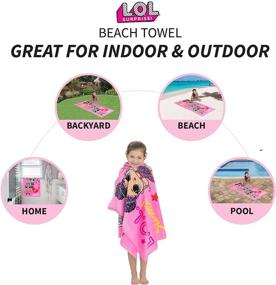 img 3 attached to 🌞 Discover the Ultimate Comfort with Franco Kids Super Soft Cotton Beach Towel, 58 in x 28 in: LOL Surprise!