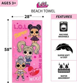 img 2 attached to 🌞 Discover the Ultimate Comfort with Franco Kids Super Soft Cotton Beach Towel, 58 in x 28 in: LOL Surprise!