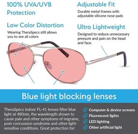 img 2 attached to TheraSpecs Migraine Sensitivity Photophobia Fluorescent Vision Care for Reading Glasses