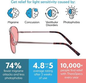 img 1 attached to TheraSpecs Migraine Sensitivity Photophobia Fluorescent Vision Care for Reading Glasses