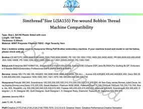 img 1 attached to 🧵 Enhancing Sewing Efficiency with Simthread Pre Wound BabyLock Embroidery Machine's Sewing Threads