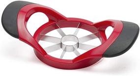 img 4 attached to 🍎 Ortarco Apple Corer Slicer Fruit Cutter Divider: 8 Blades, Non-Slip Handle, Stainless Steel, Kitchen Tool (Red)