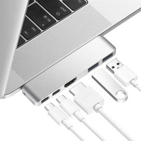 img 4 attached to ✨ Purgo Mini USB C Hub Adapter Dongle for MacBook Air M1 2021-2018 and MacBook Pro M1 2021-2016 - 4K HDMI, 100W PD, 40Gbps TB3, 5K@60Hz, USB-C, 2 USB 3.0