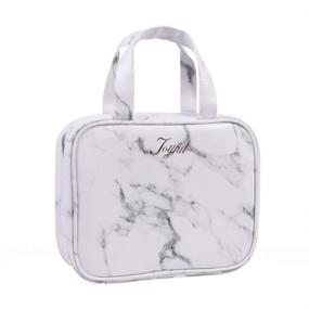 img 4 attached to Joyful Marble Cosmetic Organizer Toiletry