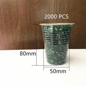 img 2 attached to 💎 Briliant Shop 6mm Acrylic Color Faux Round Diamond Crystals: Perfect Table Scatters, Vase Fillers, Event/Wedding Decor, Arts & Crafts (2000 pcs) in Mixed Colors