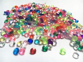 img 1 attached to 💎 Briliant Shop 6mm Acrylic Color Faux Round Diamond Crystals: Perfect Table Scatters, Vase Fillers, Event/Wedding Decor, Arts & Crafts (2000 pcs) in Mixed Colors