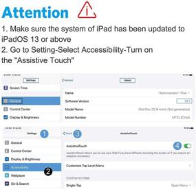 img 3 attached to OMOTON Беспроводная клавиатура и мышь Combo: Совместима с iPad Pro, iPad Air и другими устройствами Bluetooth (черный)