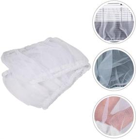 img 1 attached to 🐦 Enhance Bird Cage Cleanliness with UEETEK Pet Products Mesh Seed Catcher Net Cover Shell Skirt (White, Size S)