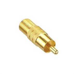 img 1 attached to 🔌 Gold Plated VCE F-Type Female to RCA Male Coaxial Cable Audio Adapter, 2-Pack
