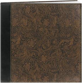 img 1 attached to 📚 Pioneer 12x12 Postbound Embossed Sewn Leatherette Memory Book - Premium Quality!