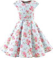 stylish vintage pleated party dresses for girls - strawberry 3026 120 - skirts & skorts included logo