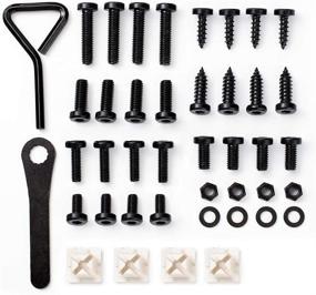 img 4 attached to 🔩 Black Stainless Steel License Plate Ultimate Screw Kit by Rightcar Solutions