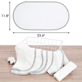 img 3 attached to 🛁 Seebel 4PK Soft Waterproof Changing Pad Liners: Leakproof & Reusable, Ideal Gift for Boys & Girls - 23.6"x 11.8"-White