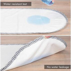 img 2 attached to 🛁 Seebel 4PK Soft Waterproof Changing Pad Liners: Leakproof & Reusable, Ideal Gift for Boys & Girls - 23.6"x 11.8"-White