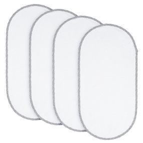 img 4 attached to 🛁 Seebel 4PK Soft Waterproof Changing Pad Liners: Leakproof & Reusable, Ideal Gift for Boys & Girls - 23.6"x 11.8"-White