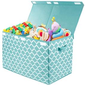 img 4 attached to Flip Top Decorative Collapsible Container Organization Nursery