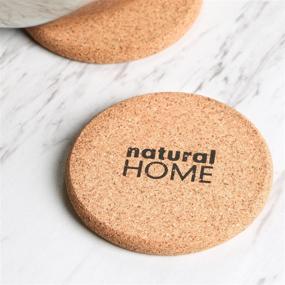 img 1 attached to Enhance Your Home Decor with Natural Home WP17 Decor Coasters