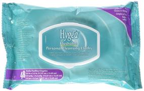 img 3 attached to Мокрые салфетки Hygea Flushable Personal Cleansing: Удобные 48 штук для освежающей чистоты