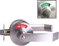 🚻 commercial grade ansi grade 2 bathroom privacy lever lock with large occupancy indicator for men and women restroom, ideal for professional office buildings, apartments, airbnbs, and warehouses логотип