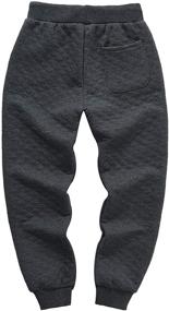 img 3 attached to 👖 Active Cotton Sweatpants for Boys- KISBINI Children's Clothing